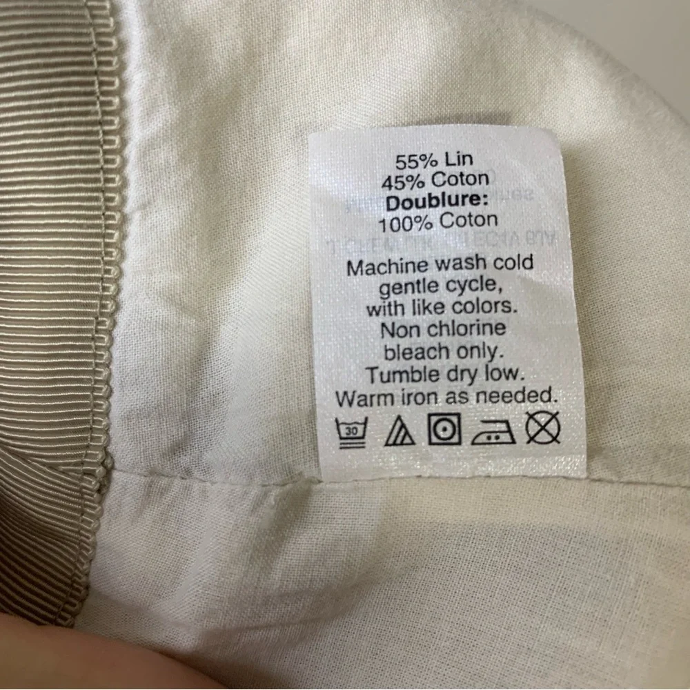 J.Crew Linen Zip Mini Skirt 2 Tan